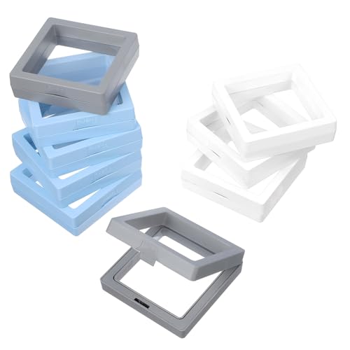 Gadpiparty 9Stücke Teiliges Schwebende Displaybox für Schmuck Transparentes Rahmengehäuse für Ringe für Vitrinen und Sammlerstücke Gadpiparty 9Stücke Teiliges Schwebende Displaybox für Schmuck Transparentes Rahmengehäuse für Ringe für Vitrinen und Sammlerstücke von Gadpiparty