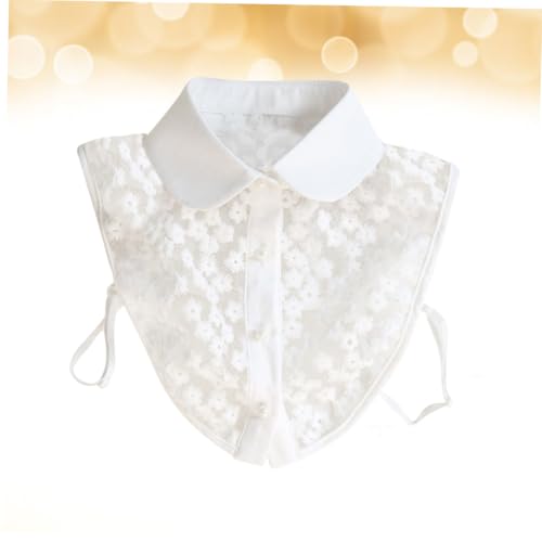 Gadpiparty Abnehmbare Damen Spitzenkragen aus Baumwolle Leichter Floraler Fake kragen Eleganter Blusenkragen als Modisches Accessoire für Blusen Pullover und Kleider Weiß Vielseitig Gadpiparty Abnehmbare Damen Spitzenkragen aus Baumwolle Leichter Floraler Fake kragen Eleganter Blusenkragen als Modisches Accessoire für Blusen Pullover und Kleider Weiß Vielseitig von Gadpiparty