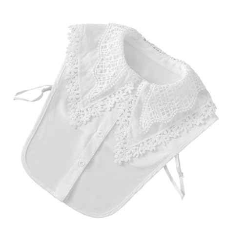 Gadpiparty Abnehmbarer Spitzenkragen Damen Fake Collar aus Atmungsaktivem Material Halb Blusenkragen Eleganter Bluseneinsatz für Pullover und Shirts Komfortabler Hautfreundlicher Schmuck Gadpiparty Abnehmbarer Spitzenkragen Damen Fake Collar aus Atmungsaktivem Material Halb Blusenkragen Eleganter Bluseneinsatz für Pullover und Shirts Komfortabler Hautfreundlicher Schmuck von Gadpiparty