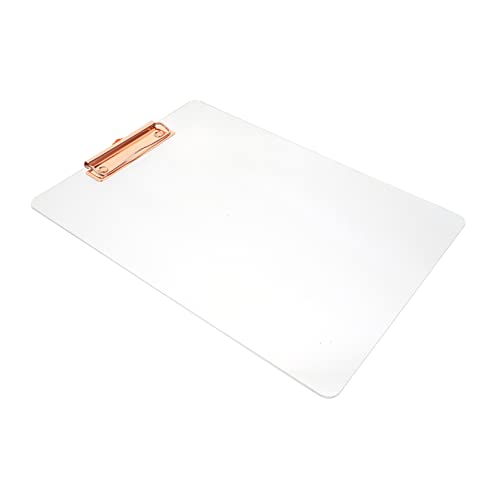 Gadpiparty Acryl Clipboard für Schüler Leichtes Schreibbrett mit Stabilem Clip für Dokumente für Schule Büro und Notizen Format Praktische Aufbewahrungslösung Gadpiparty Acryl Clipboard für Schüler Leichtes Schreibbrett mit Stabilem Clip für Dokumente für Schule Büro und Notizen Format Praktische Aufbewahrungslösung von Gadpiparty