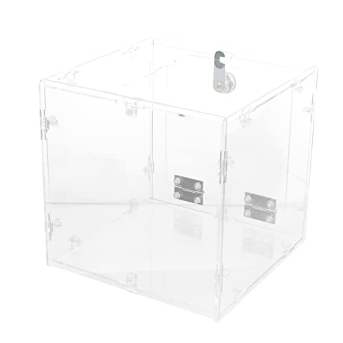 Gadpiparty Acryl Würfel Spendenbox mit Schloss Transparente Wahlurne für Vorschläge Abstimmungen und Gewinnspiele für Feiern Hochzeiten und Events Selbst von Gadpiparty