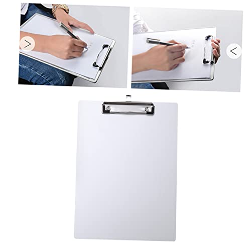 Gadpiparty Aluminium Klemmbrett Metall Clipboard mit Starker Klemme für Büro und Schule Leicht und Tragbar für Professionelle Anwendungen Silber von Gadpiparty