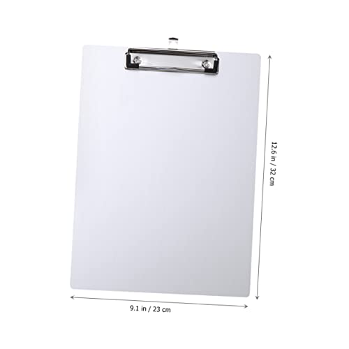 Gadpiparty Aluminium Klemmbrett mit Metallclip Leicht Tragbar und Robust für Büro und Schule für Dokumente im Freien und Unterwegs Silber von Gadpiparty