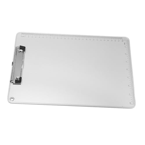 Gadpiparty Aluminiumlegierung Klemmbrett Rutschfester Oberfläche Praktische Schreibunterlage für Memo und Dokumentenaufbewahrung für Büro und Schule von Gadpiparty