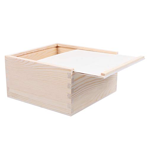 Gadpiparty Aufbewahrungsbox aus Unbehandeltem Holz mit Schiebedeckel Natürliche Holzkiste zum Basteln Dekorative Kiste Wiederverwendbare Kiste Behälter für Weihnachten Hochzeit Andenken Gadpiparty Aufbewahrungsbox aus Unbehandeltem Holz mit Schiebedeckel Natürliche Holzkiste zum Basteln Dekorative Kiste Wiederverwendbare Kiste Behälter für Weihnachten Hochzeit Andenken von Gadpiparty