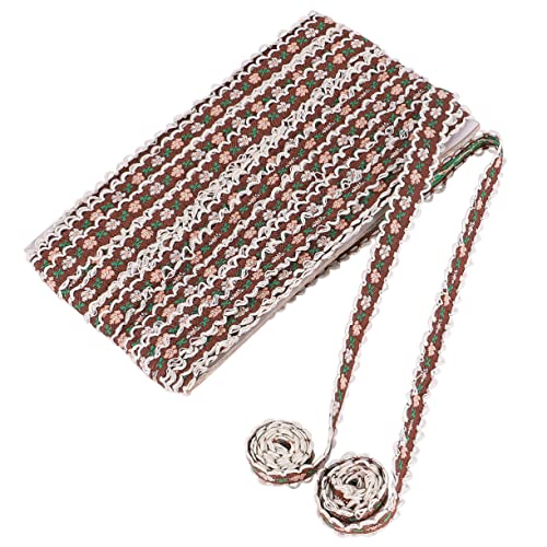 Gadpiparty Besticktes Spitzenband Stoff Trimmen Gold Trimmt Gefärbt Stickerei Muster Schnürsenkel Spitzenbesatz Zum Nähen Spitzenblume Floral Besticktes Band Spitzenband Handwerk von Gadpiparty