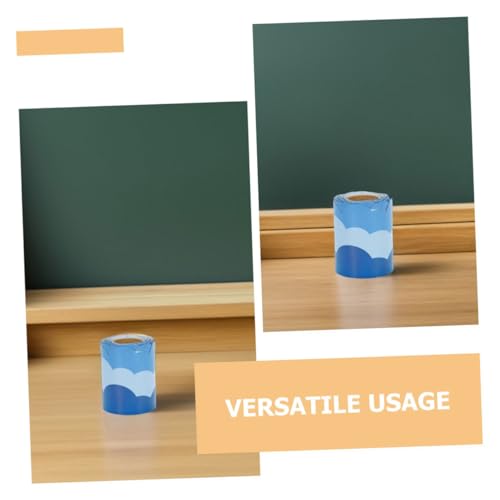 Gadpiparty Blaues Wolken bordürenpapier Wiederverwendbare Wasserfeste Anzeige rahmen für Klassenzimmer Tafel Pinnwanddekoration Einfach Anzubringen und Flexibel Repositionierbar von Gadpiparty