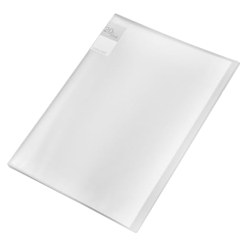 Gadpiparty Booklet-Ordner Veranstalter A3-Präsentationsmappe Dateiorganisator Dateiordner klare Ordner Präsentationsmappen Aktenordner aus Kunststoff Plakatordner Plastik Weiß von Gadpiparty