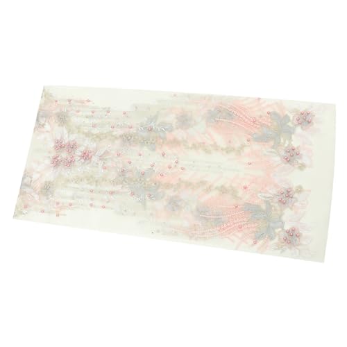Gadpiparty Brautkleid Applikation Netzstoff Bestickter Patch für Hochzeitskleider Dekorativer Aufnäher mit Perlen und Strass für Diy Projekte und Kleidungsgestaltung Gadpiparty Brautkleid Applikation Netzstoff Bestickter Patch für Hochzeitskleider Dekorativer Aufnäher mit Perlen und Strass für Diy Projekte und Kleidungsgestaltung von Gadpiparty