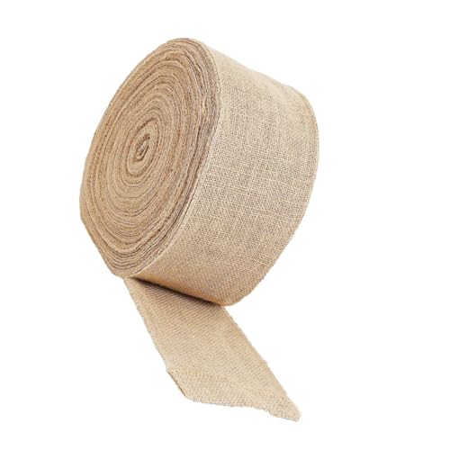 Gadpiparty Breites Natur Juteband Sackleinen mit Gekettelten Kanten Vielseitiges DIY Schleifen und Geschenkband für Rustikale Hochzeitsdeko Party Basteln und Kranzgestaltung Gadpiparty Breites Natur Juteband Sackleinen mit Gekettelten Kanten Vielseitiges DIY Schleifen und Geschenkband für Rustikale Hochzeitsdeko Party Basteln und Kranzgestaltung von Gadpiparty