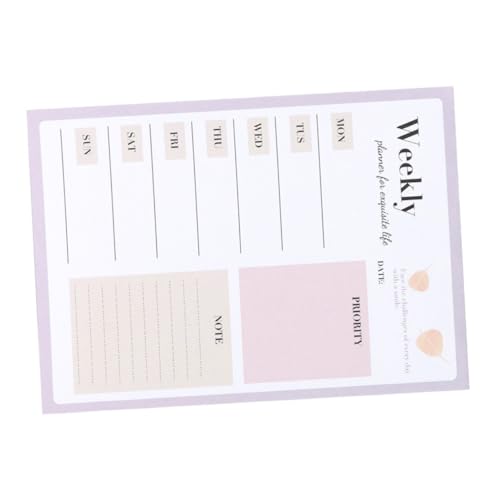 Gadpiparty Büro-notizblock mit Wochenplaner Praktisches Memo Pad für Organisation Planen und Priorisieren Vielseitiger Schreibblock für Termine Ideen und Kreative Notizen im Büroalltag Gadpiparty Büro-notizblock mit Wochenplaner Praktisches Memo Pad für Organisation Planen und Priorisieren Vielseitiger Schreibblock für Termine Ideen und Kreative Notizen im Büroalltag von Gadpiparty