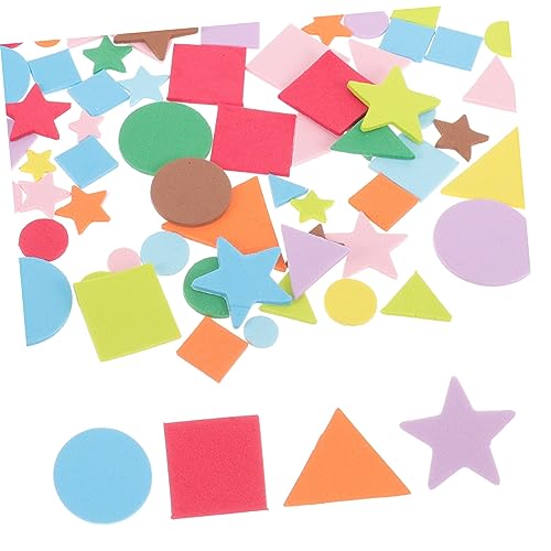 Gadpiparty Bunte Geometrische Schaumstoff Sticker für DIY Bastelsets Selbstklebend Langlebig Vielseitig Einsetzbar Fenster Notizbuch Kinderfreundliches Bastelmaterial von Gadpiparty