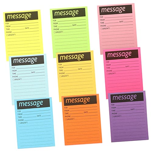 Gadpiparty Bunte Haftnotizen Farben Selbstklebende Memo Pads für Büro und Zuhause Abnehmbar Notieren von Erinnerungen und To Do Listen von Gadpiparty