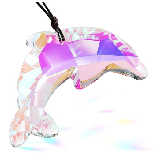 Gadpiparty Bunter Delfin Prism Anhänger Hängend Fensterdeko Nautisch Wohnkultur Lebendige Lichtreflexe Für Wohnzimmer Schlafzimmer Büro Garten von Gadpiparty