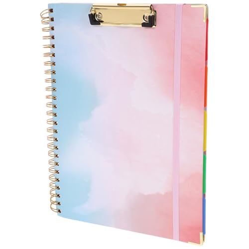 Gadpiparty Clipboard Folio Schreibtafel mit Notizbuch Faltbarer Aktenordner für Büro und Dokumentenorganisation Bunter Trennblätter für Einfache Dokumentenverwaltung von Gadpiparty