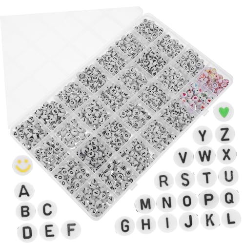 Gadpiparty DIY Buchstabenperlen Acryl Alphabet Perlen für Armbänder Schmuckprojekte Designs für Bastelideen und Personalisierte Gadpiparty DIY Buchstabenperlen Acryl Alphabet Perlen für Armbänder Schmuckprojekte Designs für Bastelideen und Personalisierte von Gadpiparty