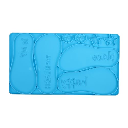 Gadpiparty DIY Epoxidharz Form für Slipper Wanddekoration Wiederverwendbare Gießform Hochwertigem für Kreative Bastelprojekte Blau von Gadpiparty