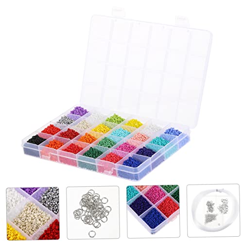 Gadpiparty DIY Glasperlen Lattice Spacer Beads Fächern Lose Perlen für Schmuckherstellung zum Auffädeln von Armbändern von Gadpiparty