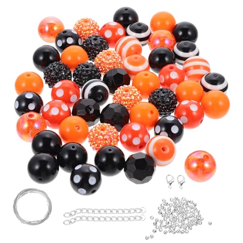 Gadpiparty DIY Halloween Acrylperlen Langlebig und Robust für Schmuckherstellung Bastelprojekte Dekorationen und Geschenke Geeignet Kreative Handarbeitsperlen von Gadpiparty