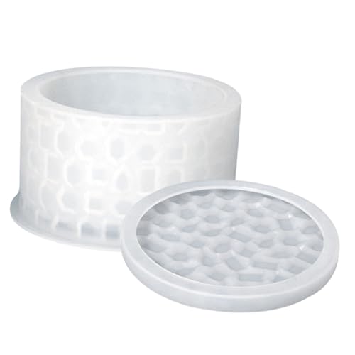 Gadpiparty DIY Silikonform Runde Aufbewahrungsdose für Epoxidharz Gießform Schmuckbox Bastelset Einfach zu Entformen Langlebig Praktisch für Resin Handwerk von Gadpiparty