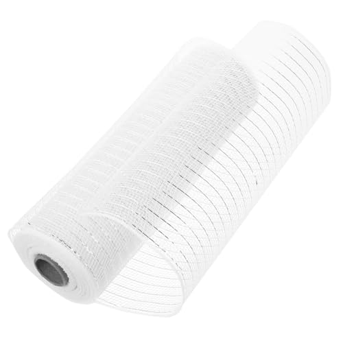 Gadpiparty DIY Tüllband Weiß Netzstoff Geschenkverpackung Schleifen Basteln Atmungsaktives Dekoratives Bastelmaterial für Geschenke Blumen Hochzeit Tüllrolle Verpackung von Gadpiparty