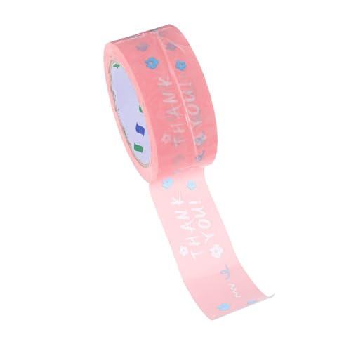 Gadpiparty Dankeschön Verpackungsband mit Blumendesign Selbstklebendes Paketklebeband für Versand und Geschenkverpackung Vielseitig Einsetzbar für Kleinunternehmen und Takeaway Kartons von Gadpiparty