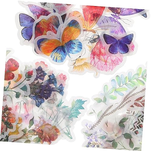 Gadpiparty Dekorative Aufkleber für Scrapbooking Diy Hintergrundsticker für Notizbücher Fotoalben und Tagebücher Vintage Blumenmuster für Bastelprojekte pro Packung von Gadpiparty