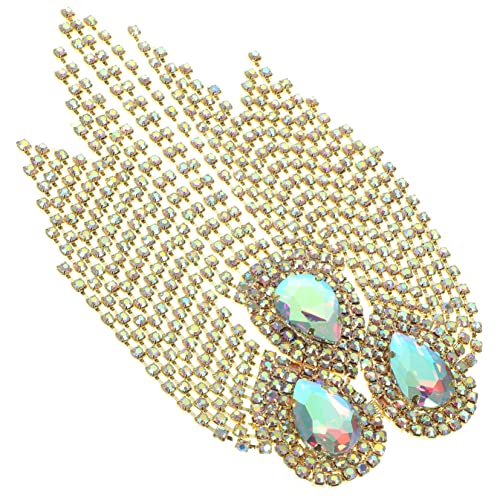 Gadpiparty Dekorativer Quaste Applikation Patches mit Kristallen für Kleidung DIY Schmuck für Anzüge und Accessoires Goldgrund mit Ab Farben Gadpiparty Dekorativer Quaste Applikation Patches mit Kristallen für Kleidung DIY Schmuck für Anzüge und Accessoires Goldgrund mit Ab Farben von Gadpiparty