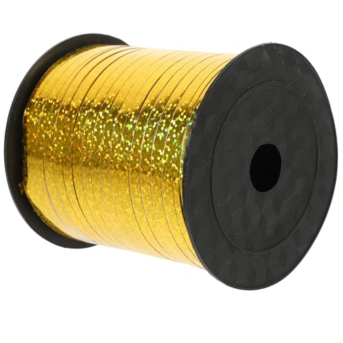 Gadpiparty Dekoratives DIY Geschenkband Gold Yards Vielseitiges Geschenkverpackungsband für Ballondekoration Basteln Floristik Party Weihnachtsdeko Leicht Tragbar zum Selbermachen von Gadpiparty
