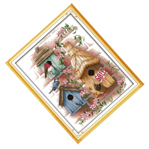 Gadpiparty Diy Kreuzstich mit Buntem Muster Handgemachte Stickerei für Anfänger Ökologische Baumwolle Wanddekoration für Wohnzimmer Gadpiparty Diy Kreuzstich mit Buntem Muster Handgemachte Stickerei für Anfänger Ökologische Baumwolle Wanddekoration für Wohnzimmer von Gadpiparty