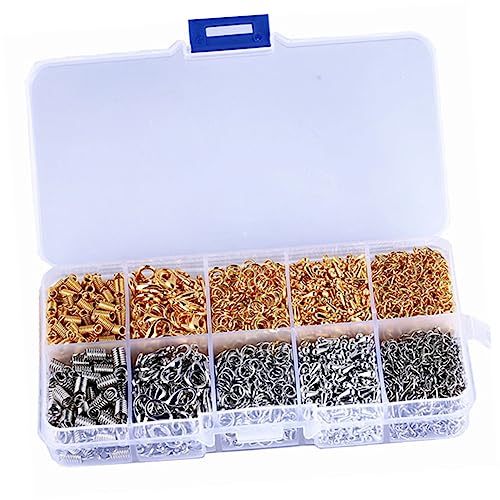 Gadpiparty Diy Materialien Set Rhodiumbeschichtete Hummerkrallenverschlüsse Öffnungsringe Teiliges Schmuckherstellungsset für Armbänder Ketten und Mehr von Gadpiparty