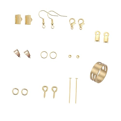 Gadpiparty Diy Ohrstecker Set Handgemachten Charms Ohrclip und Ohrringe Material für Schmuckherstellung Gold Einzelbox von Gadpiparty