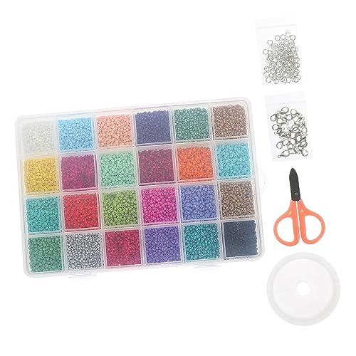 Gadpiparty Diy Schmuckherstellung Glasperlen Mix Spacer Perlen Zubehör für Halsketten Armbänder Anhänger Schere Karabiner und Kristallfaden für Schmuckkreationen Gadpiparty Diy Schmuckherstellung Glasperlen Mix Spacer Perlen Zubehör für Halsketten Armbänder Anhänger Schere Karabiner und Kristallfaden für Schmuckkreationen von Gadpiparty