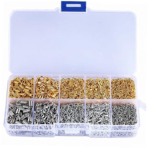 Gadpiparty Diy Schmuckset Rhodium Beschichtete Lobster Clips mit Offenen Sprüngen Teiliges Set für Kreative Bastelprojekte und Schmuckherstellung von Gadpiparty