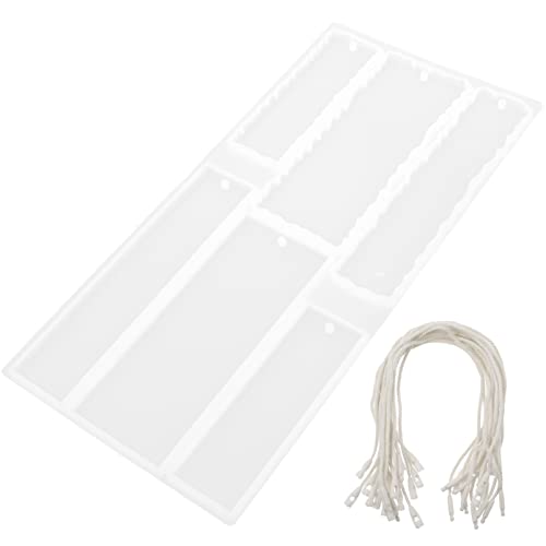 Gadpiparty Diy Silikon Lesezeichen Form mit Seilen Epoxidharz Gießen für Lesezeichen Anhänger und Schlüsselanhänger für Handwerksprojekte von Gadpiparty