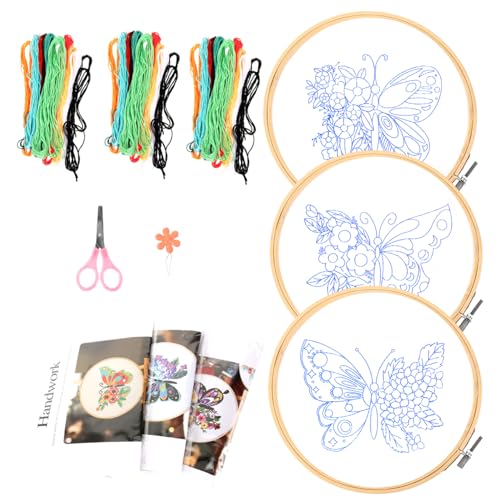 Gadpiparty Diy Stickset für Anfänger Kreuzstich Kit mit Blumenmuster und Zubehör Stickrahmen und Schere für Kreative Bastelprojekte Geduld und Konzentration Gadpiparty Diy Stickset für Anfänger Kreuzstich Kit mit Blumenmuster und Zubehör Stickrahmen und Schere für Kreative Bastelprojekte Geduld und Konzentration von Gadpiparty