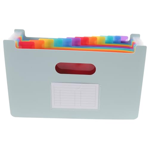 Gadpiparty Dokumenten Organizer Fächermappe Erweiterbare Aufbewahrung für Rechnungen Belege Verträge Multifunktionale Aktenmappe für Büro und Zuhause Hochwertige Verarbeitung Rauchblau von Gadpiparty