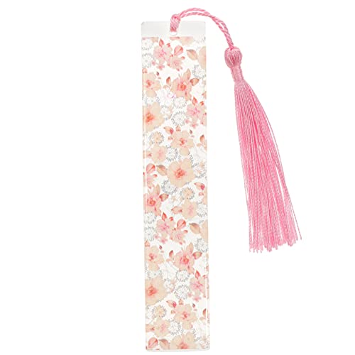 Gadpiparty Dried Flower Bookmark mit Quaste Lesezeichen aus Epoxidharz Handgefertigt mit Echten Trockenblumen für Bücherliebhaber und Kreative Diy Projekte von Gadpiparty
