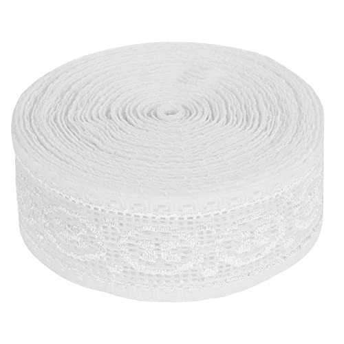Gadpiparty Elastisches Spitzenband für DIY Nähprojekte Weiße Spitzenbordüre für Kleidung Schmuck und Dekorationen Langlebig und Vielseitig Einsetzbar von Gadpiparty