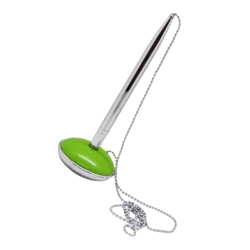 Gadpiparty Ergonomischer Kugelschreiber mit Kette Multifunktional für Bankschalter Büro und Hotelrezeption Grün Komfortables Schreiben Dekorativer Schreibtisch Business Stift für Gadpiparty Ergonomischer Kugelschreiber mit Kette Multifunktional für Bankschalter Büro und Hotelrezeption Grün Komfortables Schreiben Dekorativer Schreibtisch Business Stift für von Gadpiparty