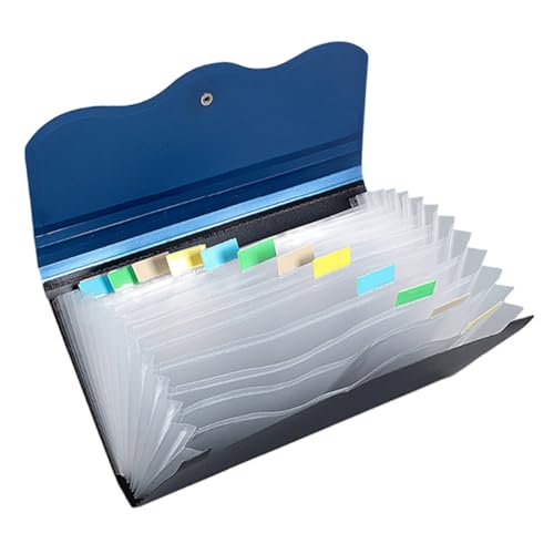 Gadpiparty Erweiterbarer Aktenordner mit Fächern Dokumentenorganizer für Belege und Rechnungen Fächermappe Mehrere für Optimale Sortierung und Aufbewahrung von Gadpiparty