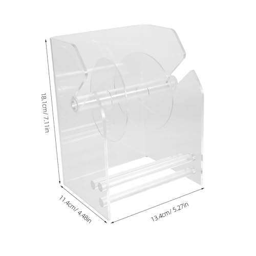 Gadpiparty Fach Acryl Etikettenspender Organizer mit Klarer Rollenhalterung für Büro und Zuhause Kompakter Sticker Roll Dispenser für Desktop und Wandmontage Platzsparender Label Roll Holder Gadpiparty Fach Acryl Etikettenspender Organizer mit Klarer Rollenhalterung für Büro und Zuhause Kompakter Sticker Roll Dispenser für Desktop und Wandmontage Platzsparender Label Roll Holder von Gadpiparty