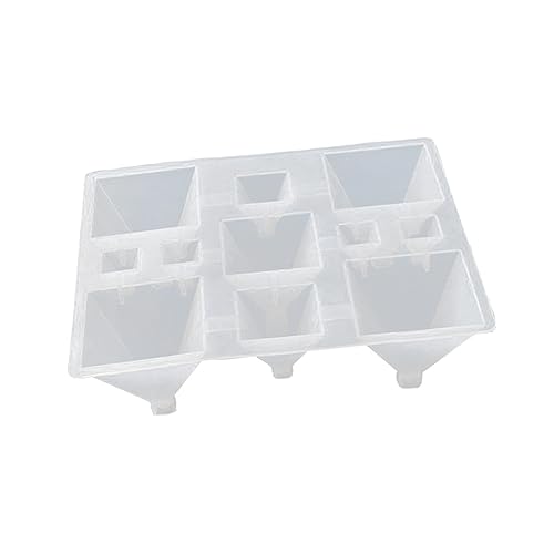 Gadpiparty Fach Silikon Pyramidengussform für DIY Epoxidharz Kuchen Fondant und Bastelarbeiten Einfach zu Reinigen und Sicher der Anwendung von Gadpiparty