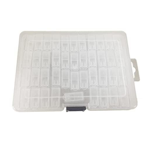 Gadpiparty Fächer Transparente Aufbewahrungsbox für Schmuck und Kleinteile Abnehmbar Leicht und Kompakt für Perlen Ohrringe Nagelkunst und Mehr Praktischer Organizer Kunststoff von Gadpiparty