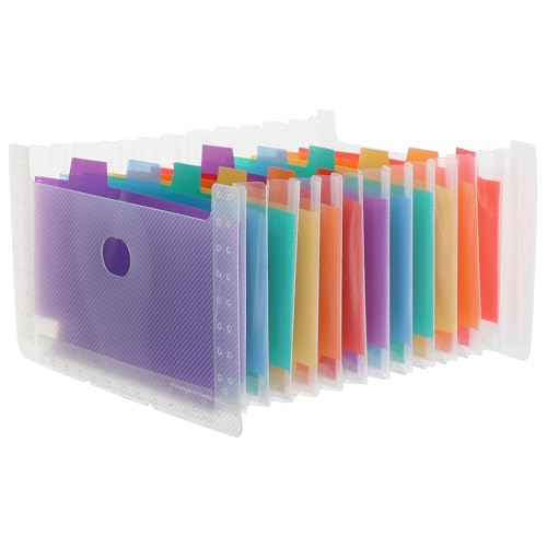 Gadpiparty Fächermappe Erweiterbar Aktenordner mit Farbigen Innenseiten Transparent Weiß Büro Dokumentenorganizer Vielseitig für Quittungen und Dateien Gadpiparty Fächermappe Erweiterbar Aktenordner mit Farbigen Innenseiten Transparent Weiß Büro Dokumentenorganizer Vielseitig für Quittungen und Dateien von Gadpiparty