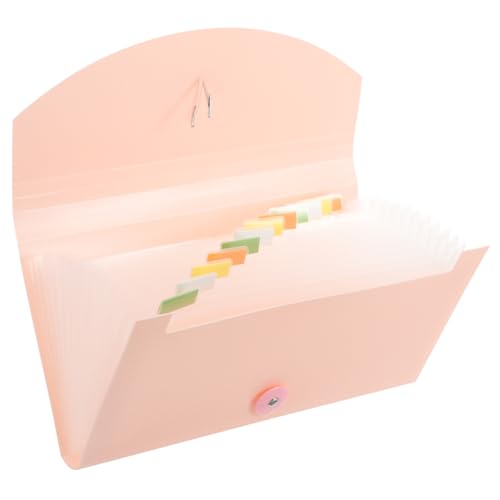 Gadpiparty Fächermappe Tragbarer Empfangsordner für Quittungen Robustem mit Seil Snap Design für Büro Schule und Zuhause Große Kapazität für Ordnung von Gadpiparty