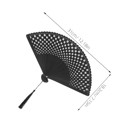 Gadpiparty Faltbarer Handfächer Im Vintage-stil Dekorativer Stofffächer Tragbarer Japanischer Handfächer Für Frauen Eleganter Fächer Für Hochzeit Und Sommerparty von Gadpiparty