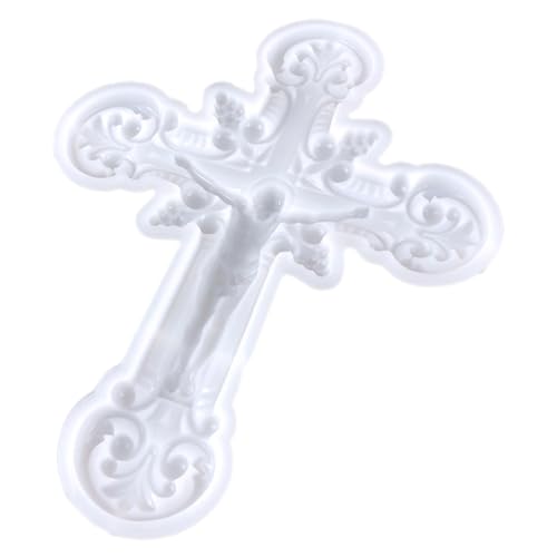 Gadpiparty Flexible Silikon Gießform Kreuz Wanddeko DIY Epoxidharz Basteln Silikonform Flexibel Reißfest Langlebig für Kreative Handarbeiten von Gadpiparty