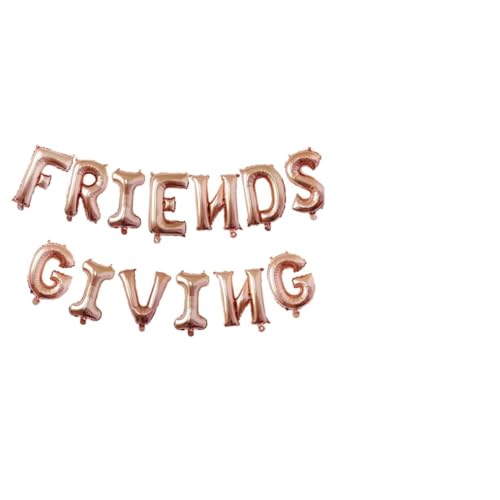 Gadpiparty Friends Giving Aluminium Folienballons Set Teilig Langlebig Roségold Selbst Aufblasbar Dekoratives Party Accessoire für Friends Giving Feierlichkeiten Gadpiparty Friends Giving Aluminium Folienballons Set Teilig Langlebig Roségold Selbst Aufblasbar Dekoratives Party Accessoire für Friends Giving Feierlichkeiten von Gadpiparty