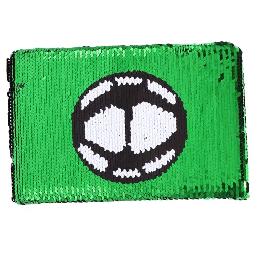 Gadpiparty Fußball -tagebuch Notizbuch Loseblattbuch Notizbuch Mit Pailletteneinband Notizblock Mit Paillettenbezug Paillettennotizbuch Hefte Für Die Schule Arbeitsheft Lernheft Grün Papier von Gadpiparty
